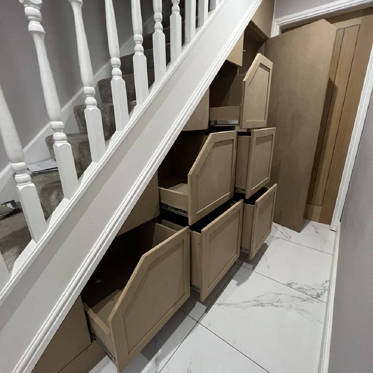 Bespoke under stair storage in Rochdale and Lancashire.